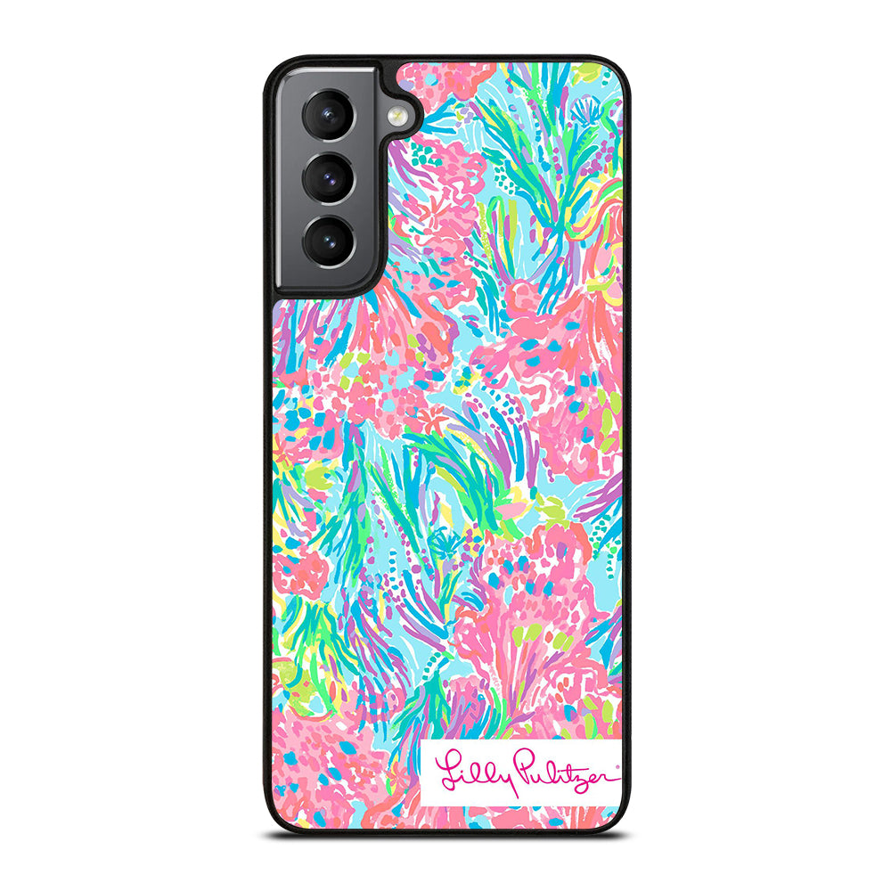 LILLY PULITZER PALM BEACH CORAL Samsung Galaxy S21 Plus Case Cover