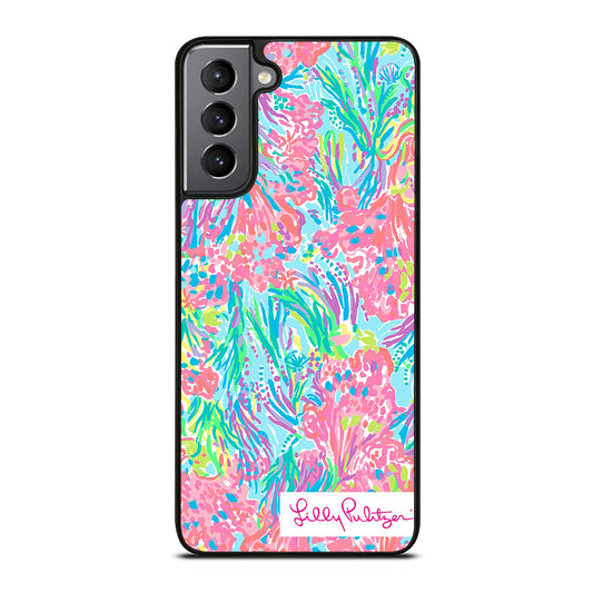 LILLY PULITZER PALM BEACH CORAL Samsung Galaxy S21 Plus Case Cover