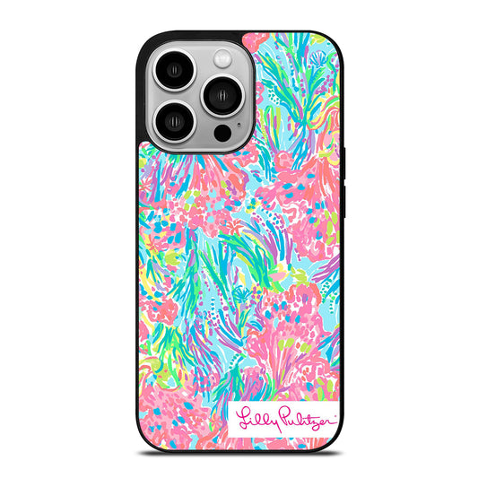 LILLY PULITZER PALM BEACH CORAL iPhone 14 Pro Case Cover