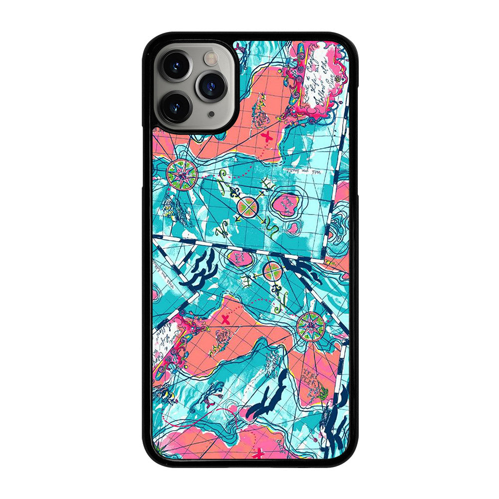 LILLY PULITZER WORLD MAPS iPhone 11 Pro Max Case Cover