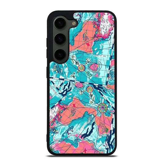 LILLY PULITZER WORLD MAPS Samsung Galaxy S23 Plus Case Cover