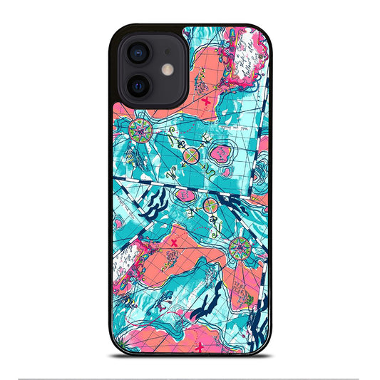 LILLY PULITZER WORLD MAPS iPhone 12 Mini Case Cover