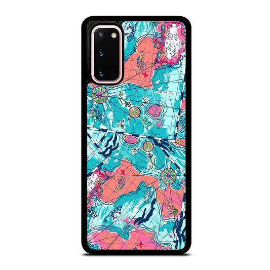 LILLY PULITZER WORLD MAPS Samsung Galaxy S20 Case Cover