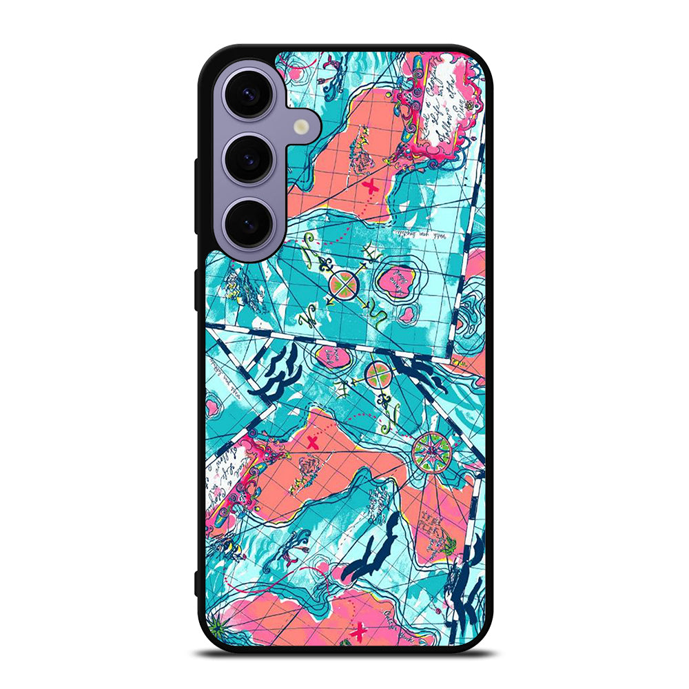 LILLY PULITZER WORLD MAPS Samsung Galaxy S24 Plus Case Cover