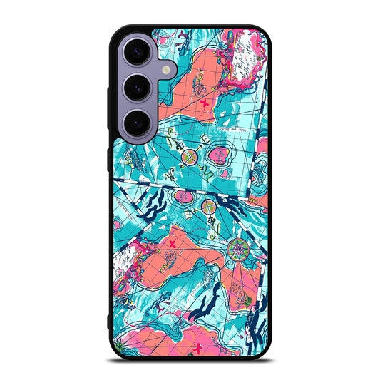 LILLY PULITZER WORLD MAPS Samsung Galaxy S24 Plus Case Cover