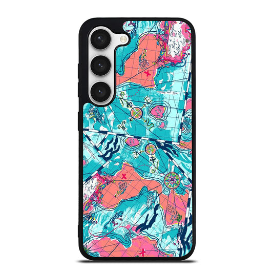 LILLY PULITZER WORLD MAPS Samsung Galaxy S23 Case Cover