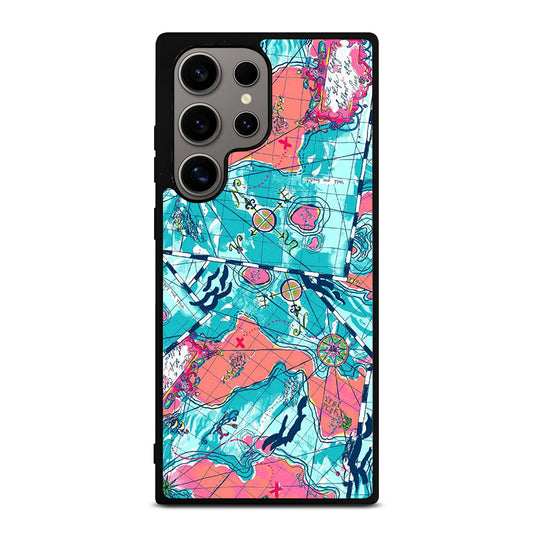 LILLY PULITZER WORLD MAPS Samsung Galaxy S24 Ultra Case Cover