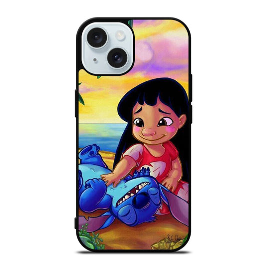 LILO AND STITCH ART iPhone 15 Case Cover