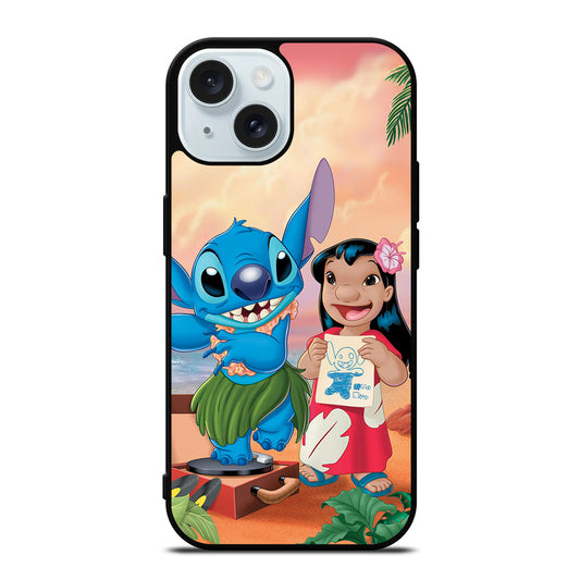 LILO AND STITCH CARTOON iPhone 15 Case Cover