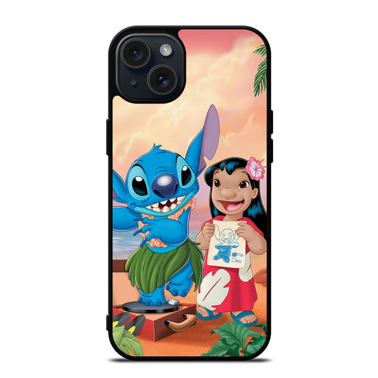 LILO AND STITCH CARTOON iPhone 15 Plus Case Cover