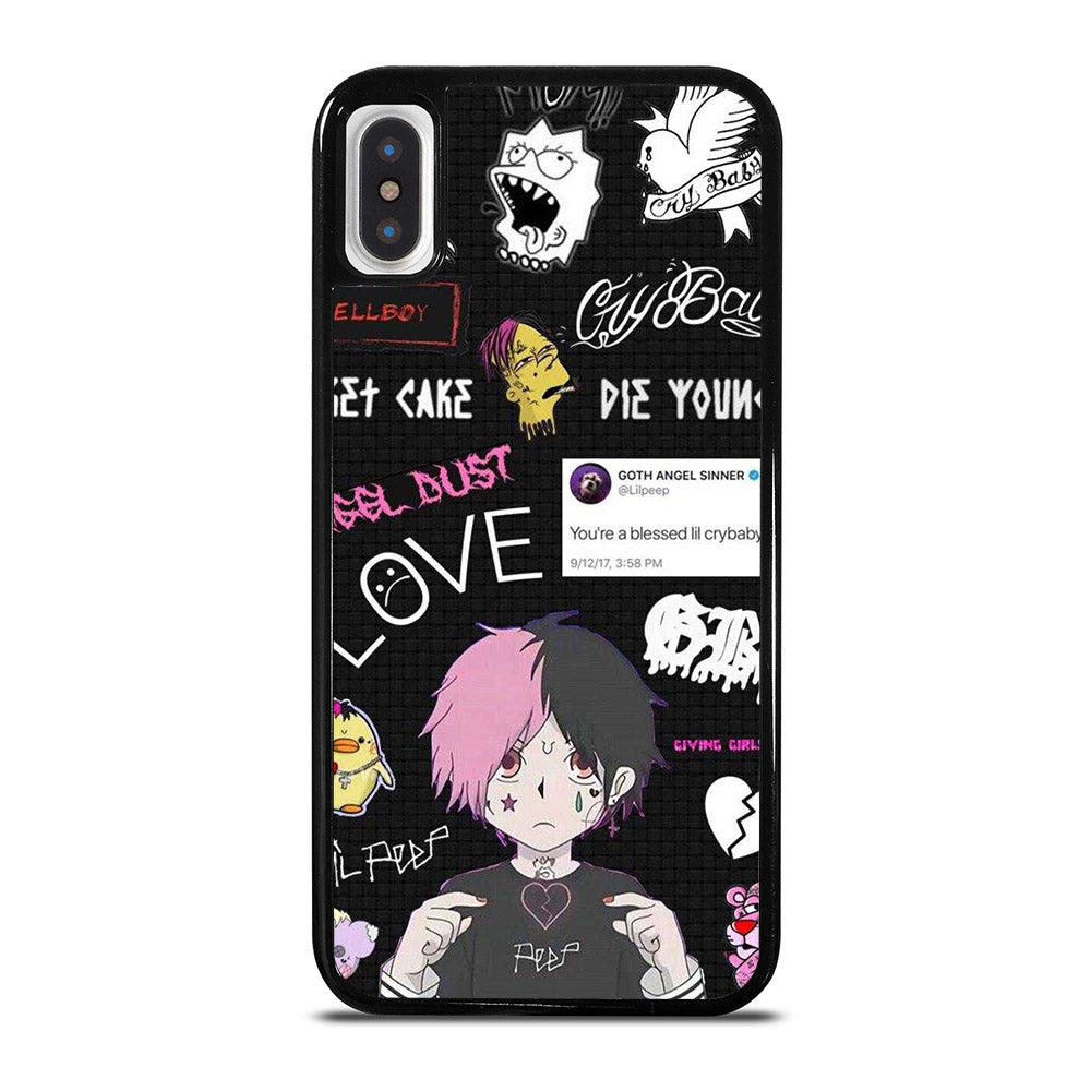 LIL PEEP RAPPER CARTOON iPhone X / XS Case Cover