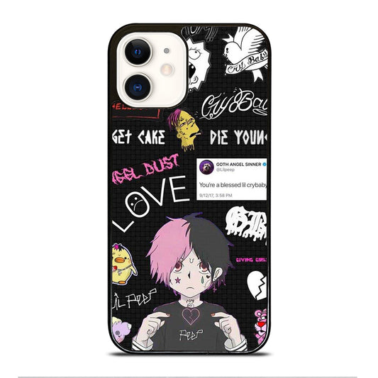 LIL PEEP RAPPER CARTOON iPhone 12 Case Cover