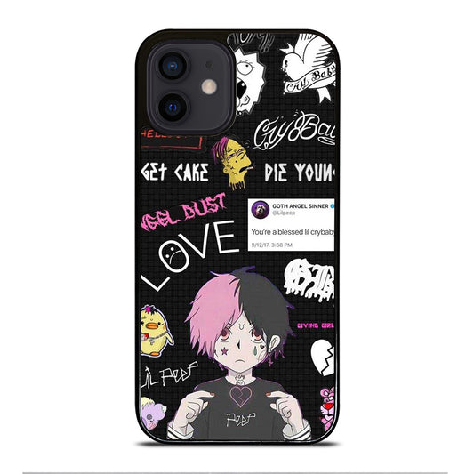 LIL PEEP RAPPER CARTOON iPhone 12 Mini Case Cover