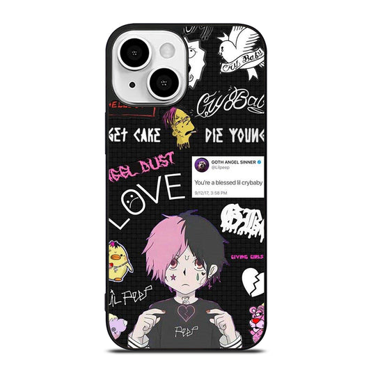 LIL PEEP RAPPER CARTOON iPhone 13 Mini Case Cover