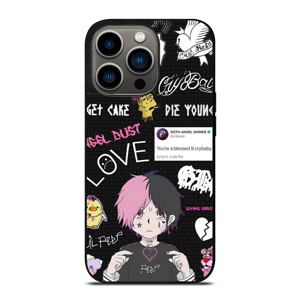 LIL PEEP RAPPER CARTOON iPhone 13 Pro Case Cover