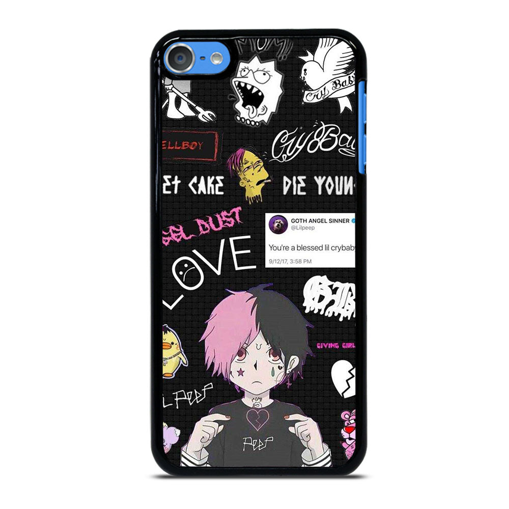 LIL PEEP RAPPER CARTOON iPod Touch 7 Case Cover