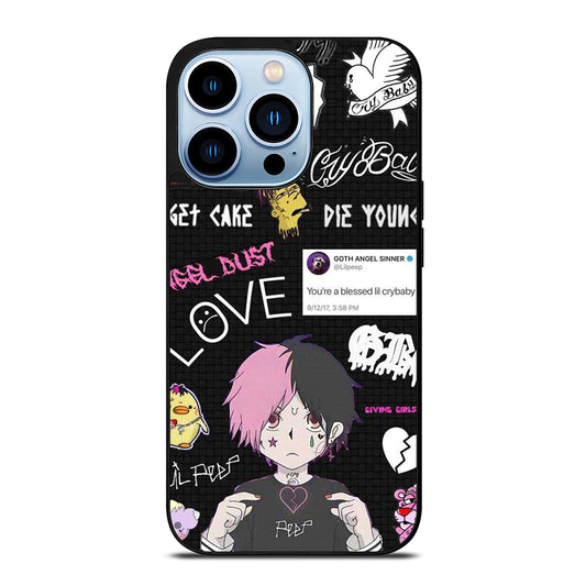 LIL PEEP RAPPER CARTOON iPhone 13 Pro Max Case Cover