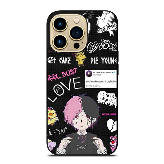 LIL PEEP RAPPER CARTOON iPhone 14 Pro Max Case Cover