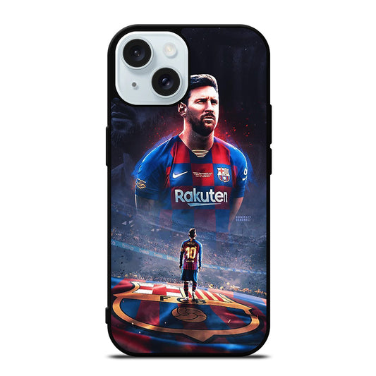 LIONEL MESSI 10 FCB 3 iPhone 15 Case Cover