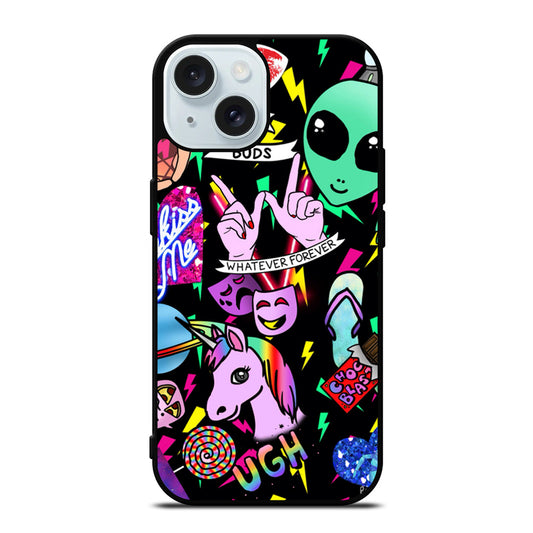 LISA FRANK COLLAGE iPhone 15 Case Cover