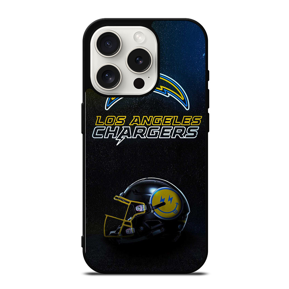LOS ANGELES CHARGERS FOOTBALL HELMET iPhone 15 Pro Case Cover