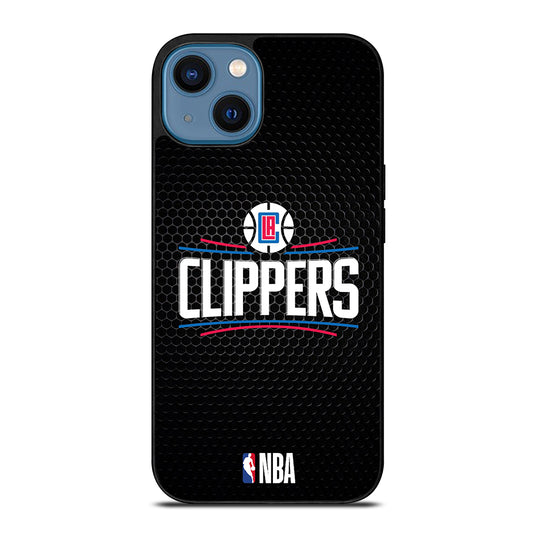 LOS ANGELES CLIPPERS METAL LOGO iPhone 14 Case Cover