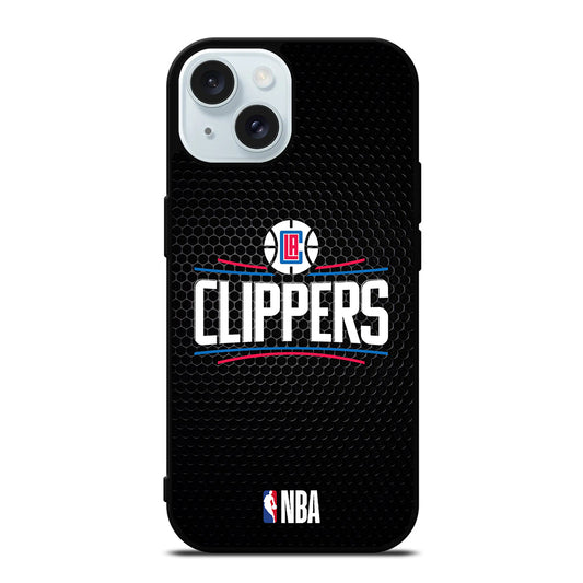 LOS ANGELES CLIPPERS METAL LOGO iPhone 15 Case Cover