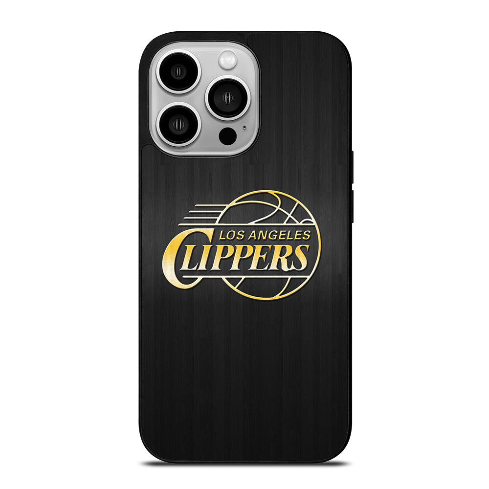 LOS ANGELES CLIPPERS WOODEN GOLD iPhone 14 Pro Case Cover
