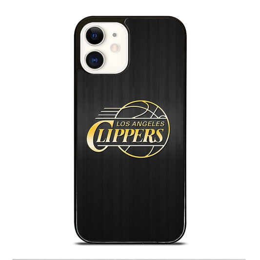 LOS ANGELES CLIPPERS WOODEN GOLD iPhone 12 Case Cover