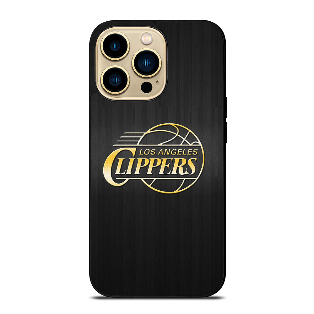 LOS ANGELES CLIPPERS WOODEN GOLD iPhone 14 Pro Max Case Cover