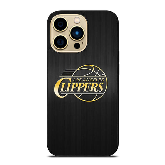 LOS ANGELES CLIPPERS WOODEN GOLD iPhone 14 Pro Max Case Cover