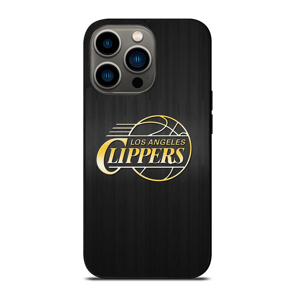 LOS ANGELES CLIPPERS WOODEN GOLD iPhone 13 Pro Case Cover