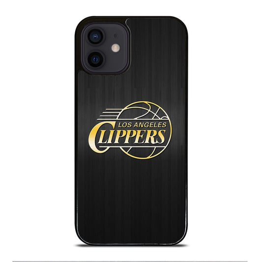LOS ANGELES CLIPPERS WOODEN GOLD iPhone 12 Mini Case Cover