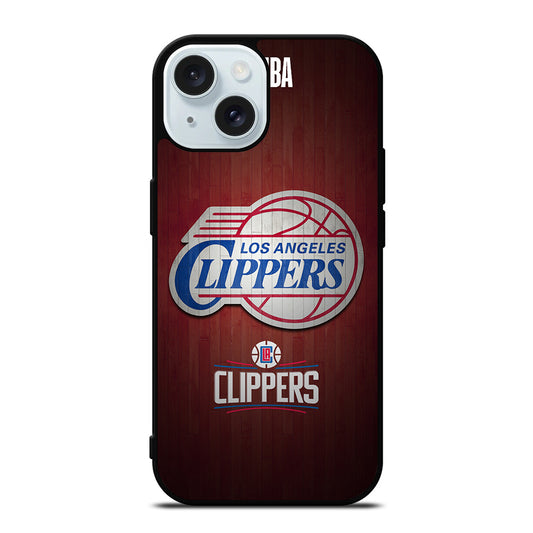 LOS ANGELES CLIPPERS WOODEN LOGO iPhone 15 Case Cover