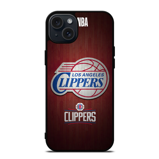 LOS ANGELES CLIPPERS WOODEN LOGO iPhone 15 Plus Case Cover