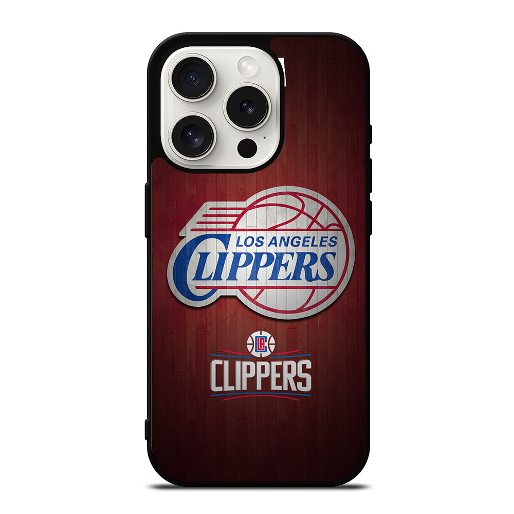LOS ANGELES CLIPPERS WOODEN LOGO iPhone 15 Pro Case Cover