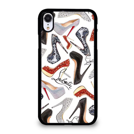 LOUBOUTIN LOGO PATTERN iPhone XR Case Cover