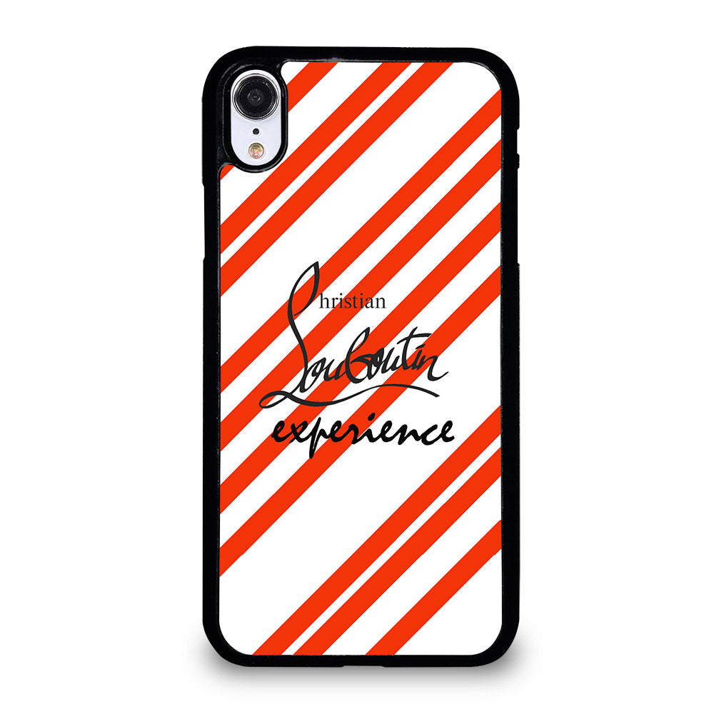 LOUBOUTIN LOGO STRIPE iPhone XR Case Cover