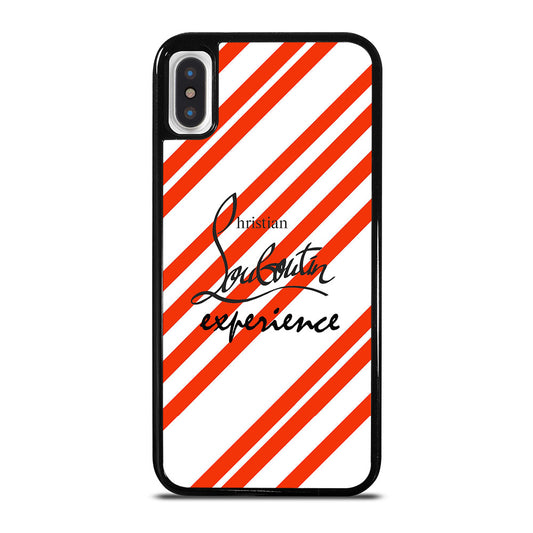 LOUBOUTIN LOGO STRIPE iPhone X / XS Case Cover