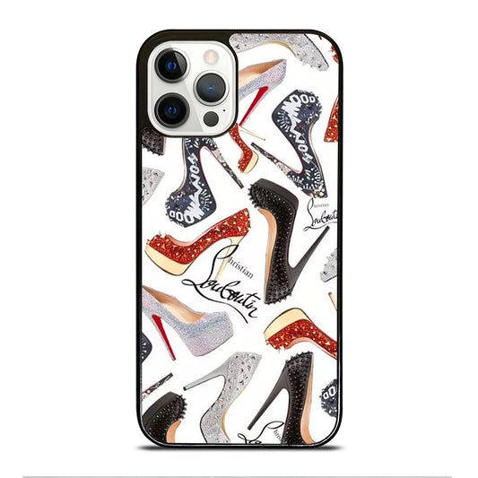 LOUBOUTIN LOGO PATTERN iPhone 12 Pro Case Cover