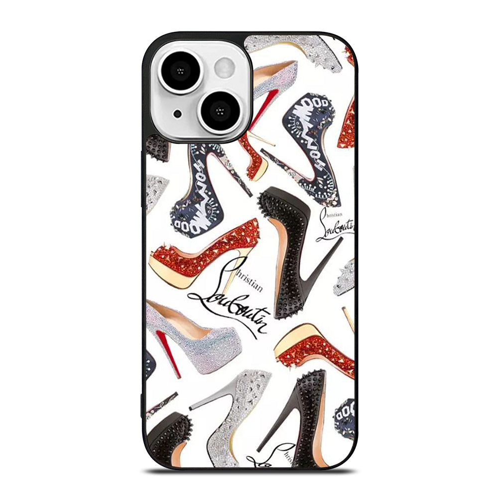 LOUBOUTIN LOGO PATTERN iPhone 13 Mini Case Cover
