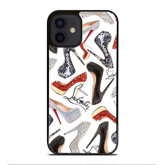 LOUBOUTIN LOGO PATTERN iPhone 12 Mini Case Cover