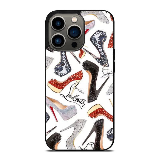 LOUBOUTIN LOGO PATTERN iPhone 13 Pro Case Cover