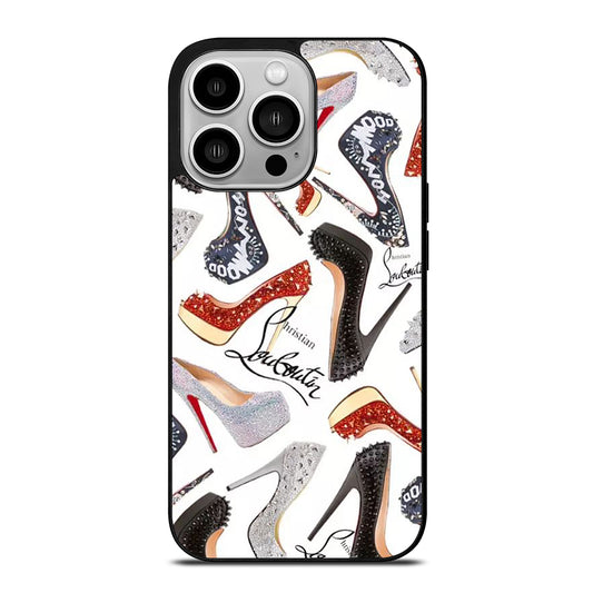 LOUBOUTIN LOGO PATTERN iPhone 14 Pro Case Cover