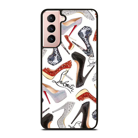 LOUBOUTIN LOGO PATTERN Samsung Galaxy S21 Case Cover