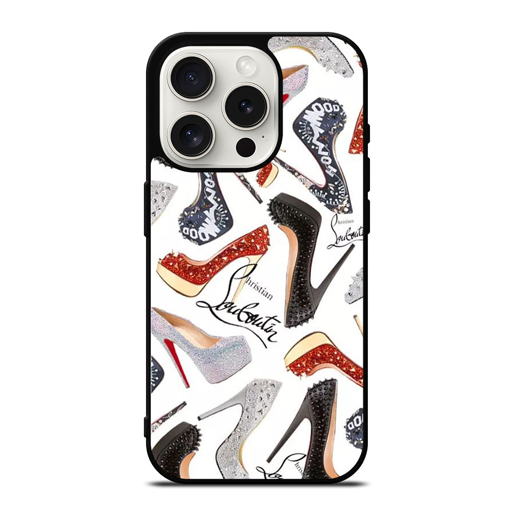 LOUBOUTIN LOGO PATTERN iPhone 15 Pro Case Cover