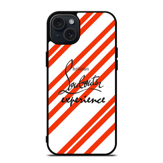 LOUBOUTIN LOGO STRIPE iPhone 15 Plus Case Cover
