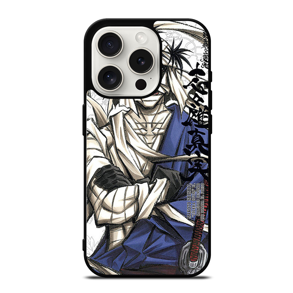 MAKOTO SAMURAI X RUROUNI KENSHIN ART iPhone 15 Pro Case Cover