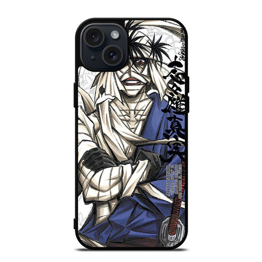 MAKOTO SAMURAI X RUROUNI KENSHIN ART iPhone 15 Plus Case Cover