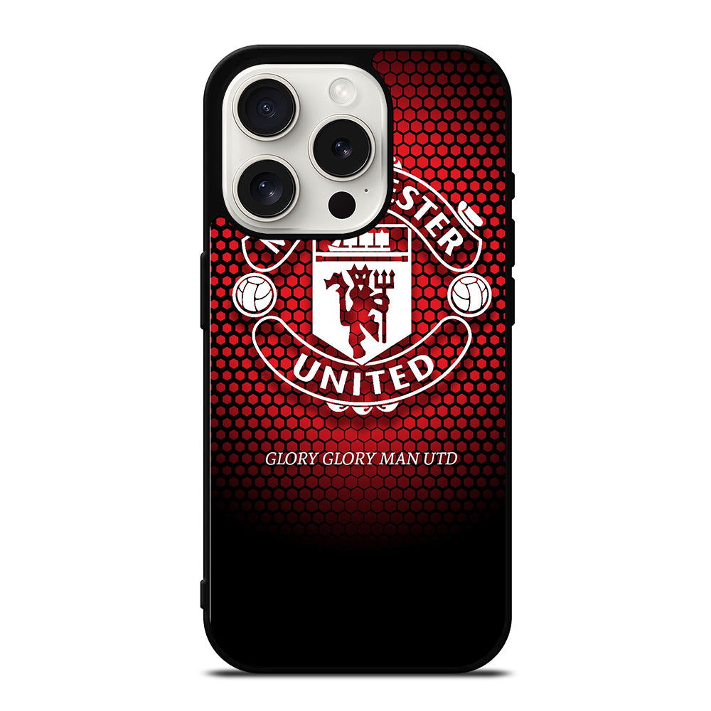 MANCHESTER UNITED SOCCER LOGO 1 iPhone 15 Pro Case Cover